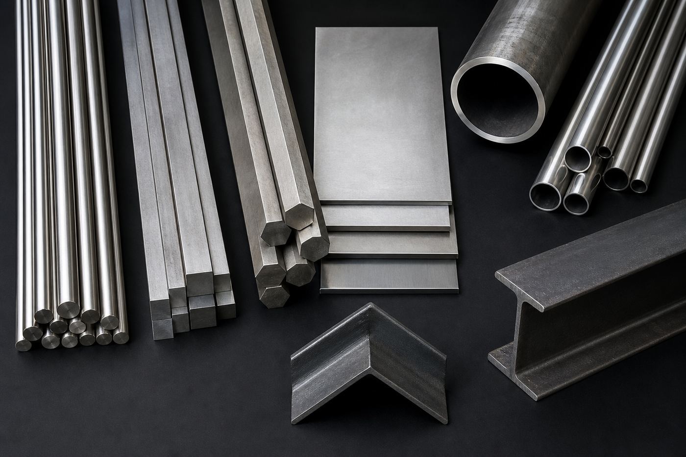 Raw material bars, plates and pipes